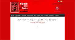 Desktop Screenshot of festival-theatre-sarlat.com
