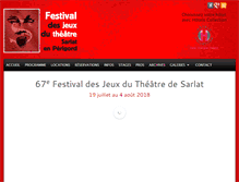 Tablet Screenshot of festival-theatre-sarlat.com